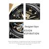 OLEVS Luxury Gold Tourbillon Mechanical Watch for Men Stainless Steel Waterproof Luminous Date Business Mens Watches