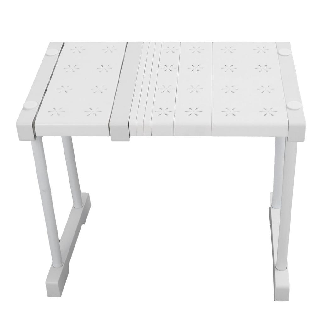 Expandable Shelf Stackable 121lb Load Bearing Divider Storage Rack for Closet Cabinet Cupboard Length 27‑38cm