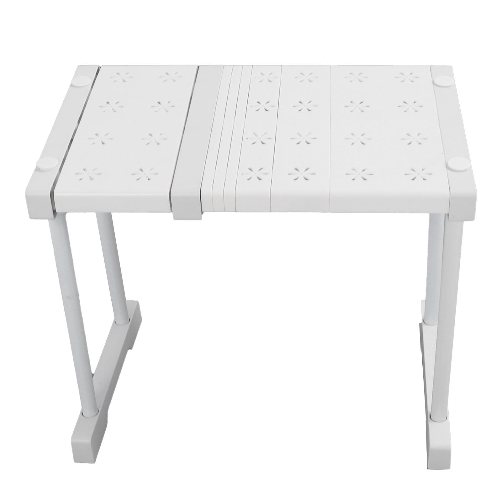 

Расширяемая полка, штабелируемая, грузоподъемность 121 фунт, разделитель, стеллаж для хранения для шкафа, шкафчика, длина 27-38 см Length 27-38cm / 10.6-15in