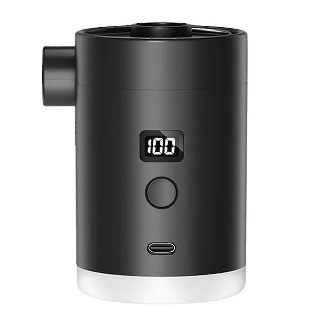 Dual-Function Electric Air Pump with Portable Camping Mattress and Swimming Ring for Charging