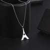 Cazador New France Paris Eiffel Tower Gold Color Pendant Necklaces for Women Stainless Steel Chain on the Neck Jewelry Wholesale