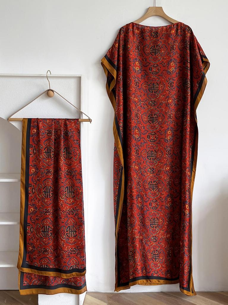 Middle Eastern Style Loose Long Dress Abaya for Women