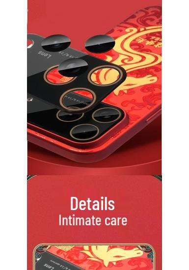 New Year Style Anti-Fall Protective Case for Apple 17 Promax - Transform your look with Chinese-inspired design.