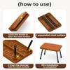 Portable foldable fishing stool for outdoor camping, portable folding pocket bench for high - speed rail queuing, easy to store