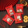100Pcs Lucky Cat Pattern 2026 Chinese New Year Snowflake Crispy Packaging Baking Cookie Machine Sealed Candy Gift Bags