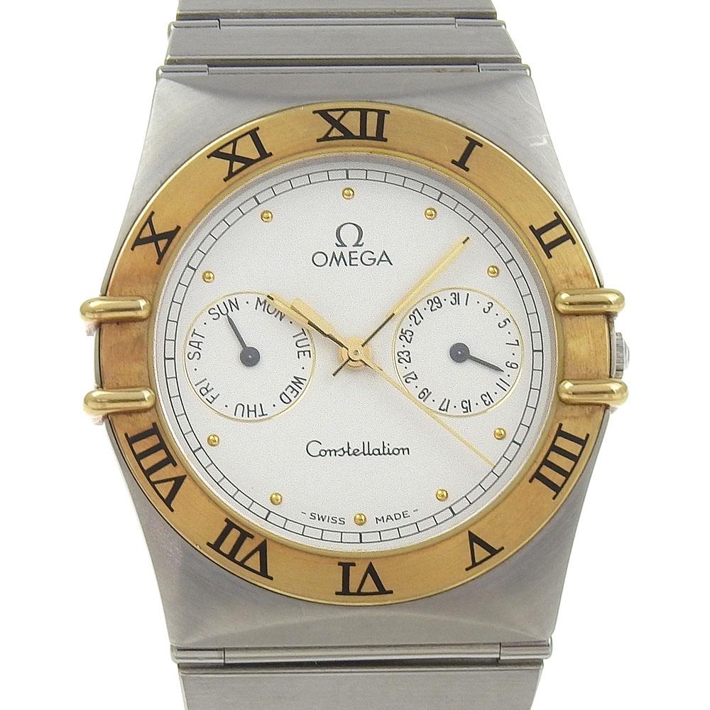 

OMEGA Constellation day-date Watches WhiteDial Stainless Steel/K18 yellow gold Quartz Multi-needle analog display Boys Used
