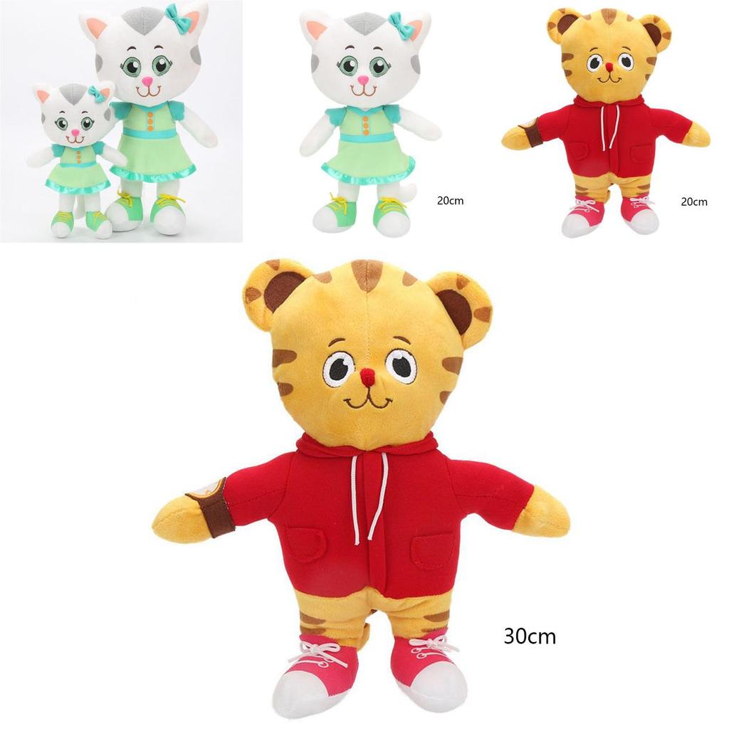 Adorabili Daniel Tiger e Katerina Kittycat Peluche Giocattoli di Natale Perfetti per Bambini