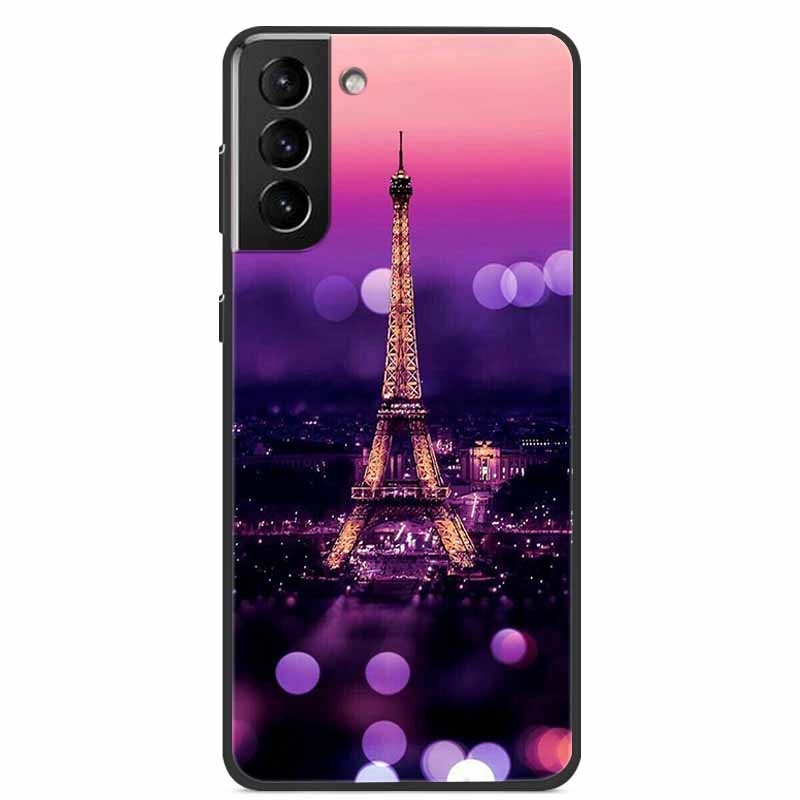For Samsung S22 Case Wolf Lion Cat Black Silicone Soft Back Cover Case For Samsung Galaxy S21 FE S22 Ultra Phone Case S 22 Funda