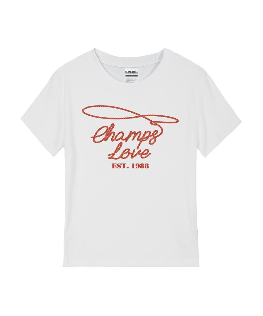 BORN CHAMPS [5 Colors] Western L&S Women'S Standard Short Sleeve T-Shirt
