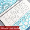 Multifunctional Kaleidoscope Drawing and Measuring Ruler Set for Students
