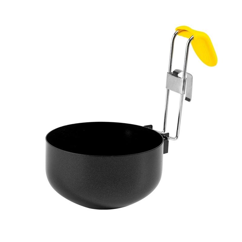 

1 шт. складная антипригарная антиожоговая яйцеварка типа с подвесными ушками, бытовая форма для варки яиц всмятку, кухонная ложка для яиц чёрный