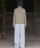 ANDNEEDS Side Pintuck Track Pants (Ivory)
