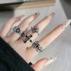2026 European and American Dark Style Cool Cross Personalized Retro Ring Female Neutral Style Fashion Versatile Couple Ring