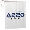 Airbus A220 Shower Curtain Bathroom Polyester Waterproof Bath Curtains With Hooks
