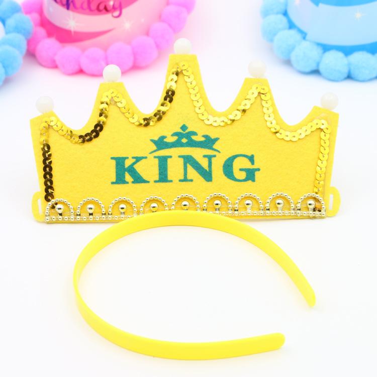 LED-Blinkender Geburtstagskronenhut für Kinder – Leuchtendes Party-Accessoire
