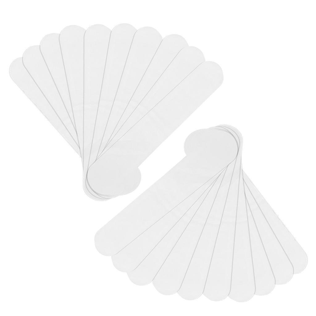 20pcs Collar Sweat Pads Disposable Hat Collar Sweat Stains SelfAdhesive Neck Liner Pads(White )