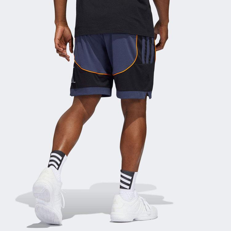 Adidas Creator 365 Color Block Drawstring Basketball Shorts Men Shorts Dark-Blue HF4173