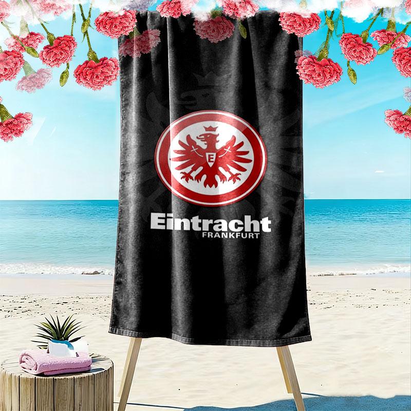 Eintracht Frankfurt Print Beach Towel, Large Soft Quick Dry Towel for Beach Camping Swimming