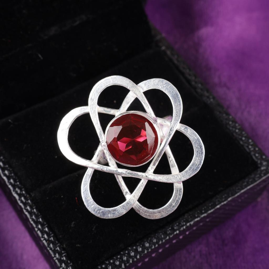 Pink Rubellite Gemstone 925 Sterling Silver Jewelry Handmade October Ring Gift RR-21-20