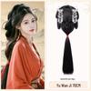 Ancient Hanfu Set: Wei Jin Headdress & Warring States Robe with Bun Styling