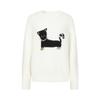 JUZI Annakao Women's Cat Jacquard Wool Sweater