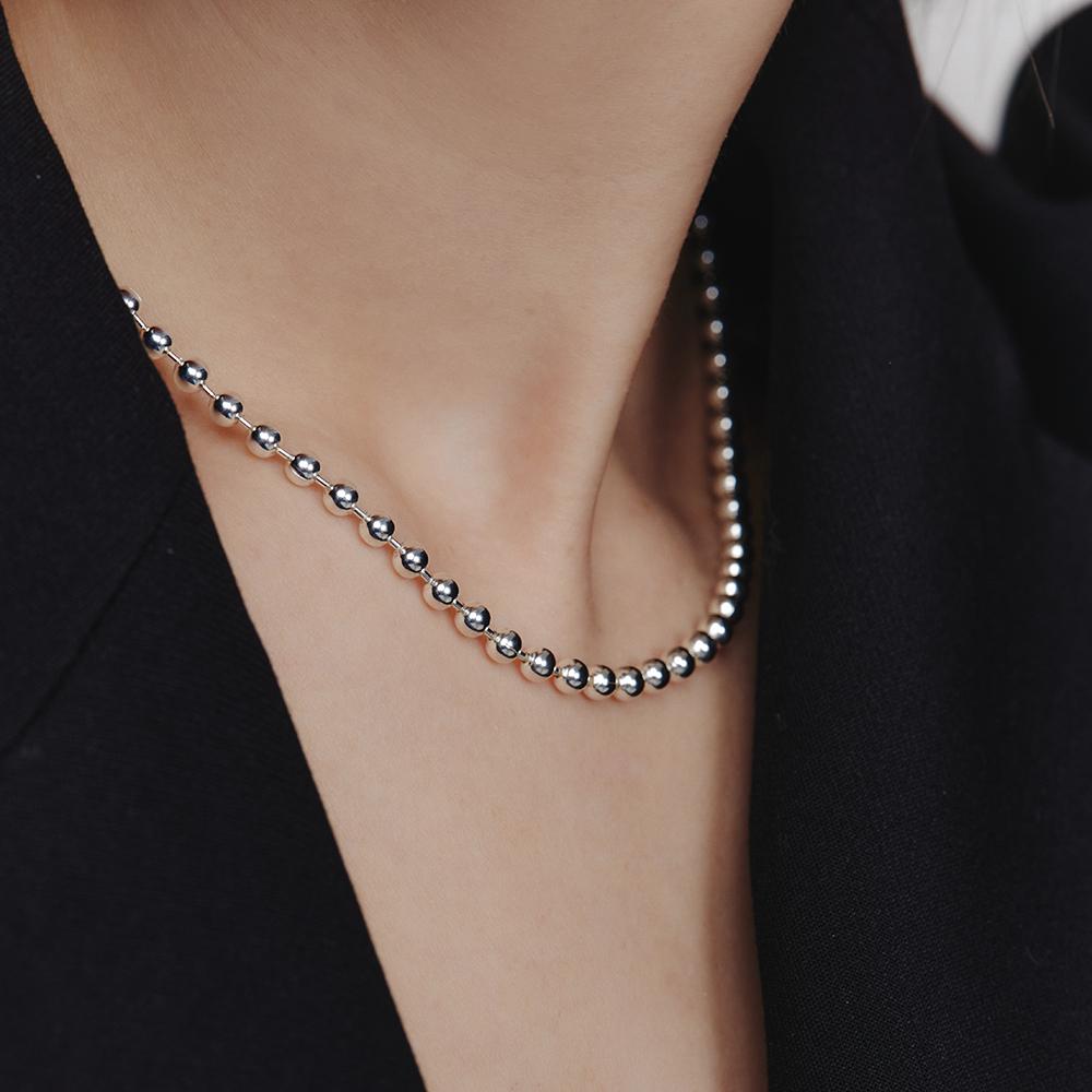 Lunne Silver 925 Ball Chain Necklace (4Mm) #Lsn41