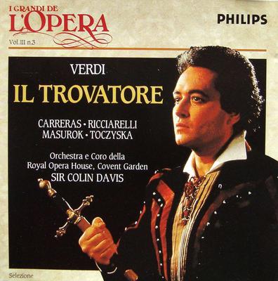 CD GIUSEPPE VERDI / JOS? CARRERAS ? KA - Il Trovatore [Selezione] 4247452 Philips 1989 Italy Classical Used
