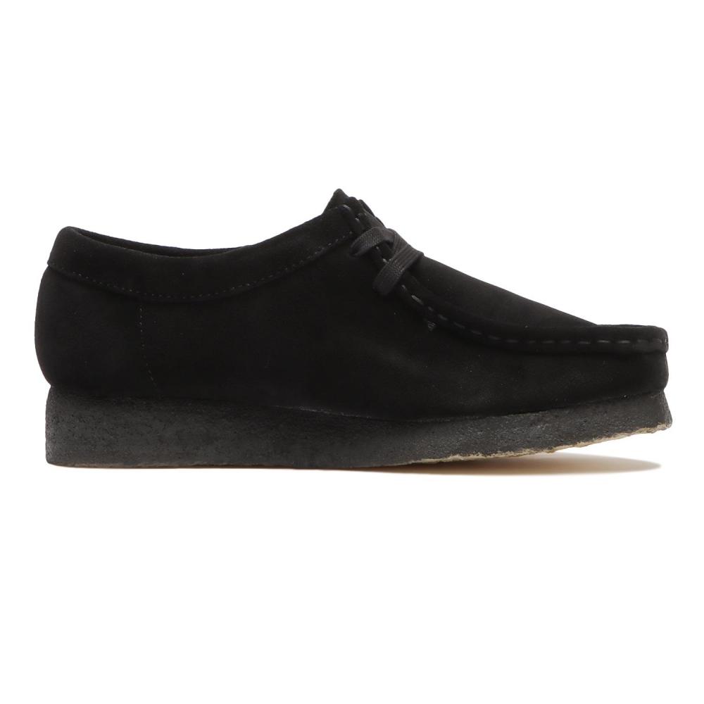 ClarkS W S Wallabee. 261555224 Black Suede
