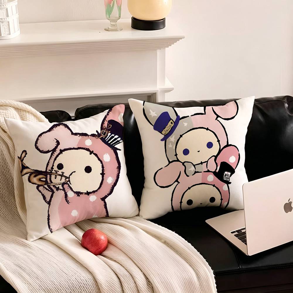 1pc Cute Japan S-sentimental Circus Pillow Case Fashion Square Pillowcase Bedroom Sofa Room Ins Decoration Leisure