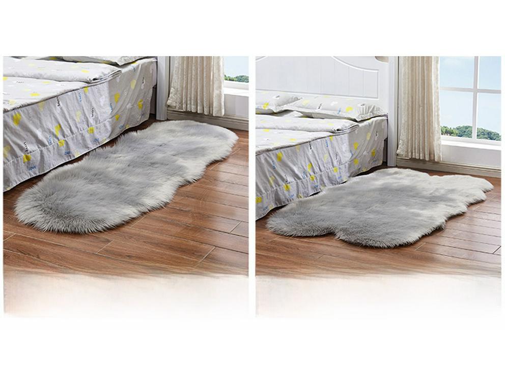 Paduri pentru Nail Art & Covoare din Lână Faux: Covoare Decorative Groase de Pluș din Piele de Oaie