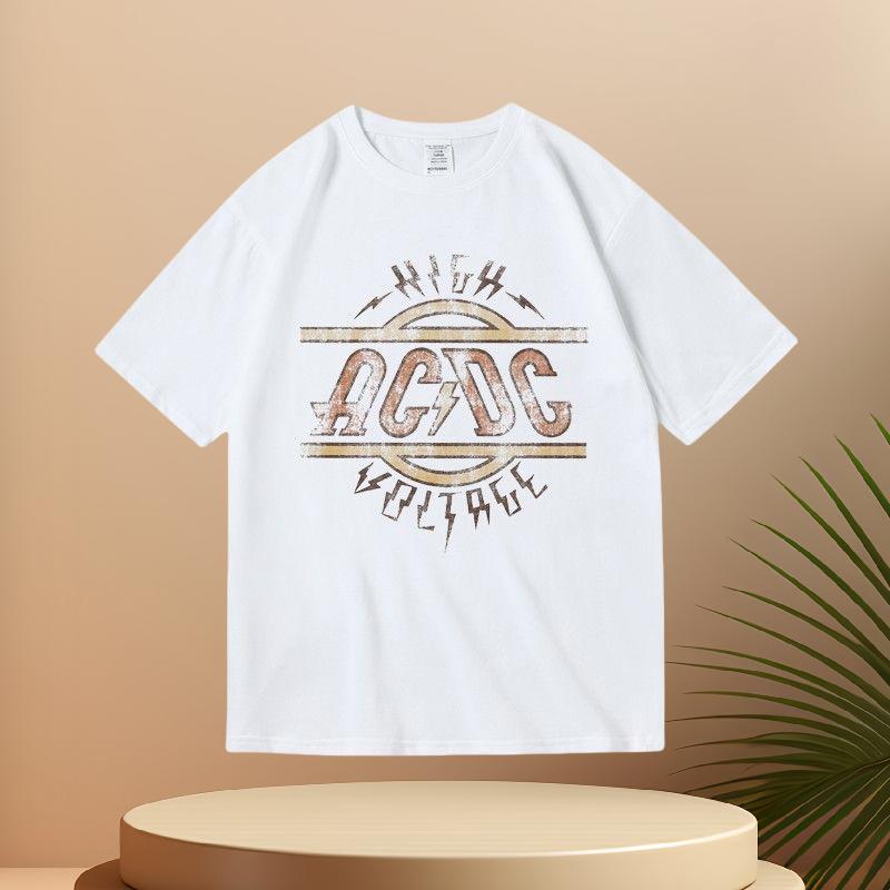 Summer New Cotton Short Sleeve Printed T-shirt for Men and Women Rock Pink Floyd Band Pink Floyd Printed T-shirt