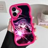 Wandering Witch Elaina Wavy Edge TPU Mobile Phone Case for iPhone 17 16 15 14 13 12 11 Air Pro Max Plus Colorful Cover