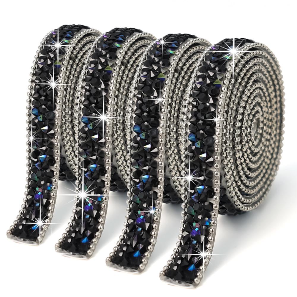 

Сделай сам смола сверлильные аксессуары: Стразная наклейка, цепочка из бусин, самоклеящаяся термофиксируемая лента для украшения ювелирных изделий 1.5CM Width