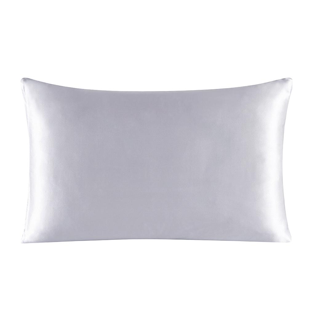 One Side 100% Mulberry Silk Pillowcase with Hidden Zipper Solid Color Pillow Case for Sleep and Skin Care