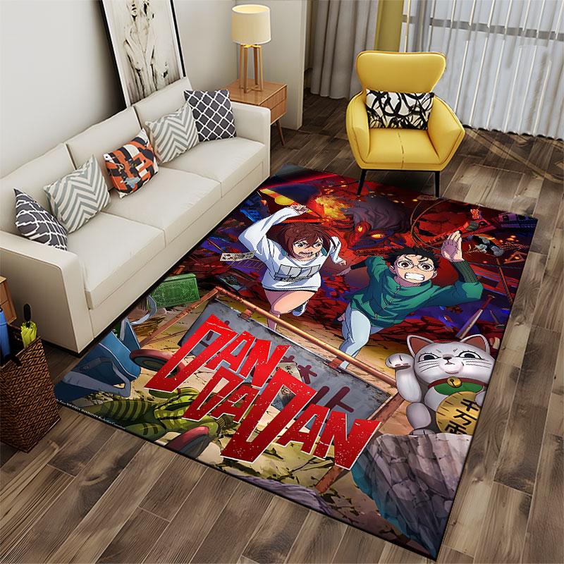 "Dandadan Anime Action Carpet" suitable as a non-slip mat for the living room or bedroom sofa