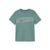 Flash Quick-Dry Sun Protection Logo Print Crew Neck Short Sleeve T-Shirt Men Tops Coastal-Blue FN3052-361