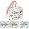 Multi-functional Large Capacity Makeup Bag PVC Zippered Toiletry Pouch Cosmetic Bags