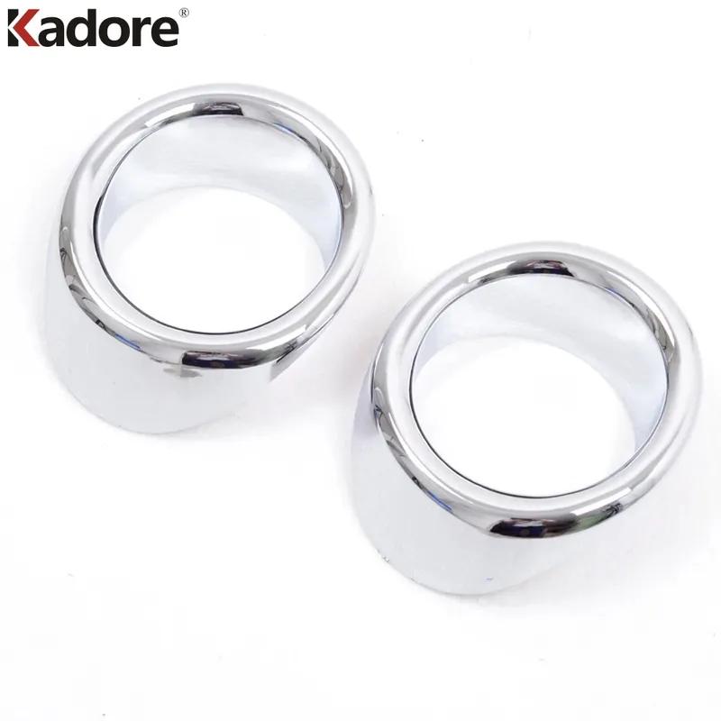 Car Front Fog Light Lamp Cover Trim For Dodge Journey JC Fiat Freemont 2013-  Chrome Foglight Bezel Trims Accessories