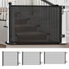3 Sizes Pet Gate Fence Dog Cats Fence Indoor Automatic Retractable Stairway Aisle Isolation Mesh No Punch Safety Net Fence