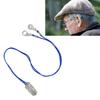 Hörgerätehalter, transparenter Clip, blaues Seil, Nylon, einfache Befestigung, Hörgeräte-Lanyard für Gartenarbeit, sp