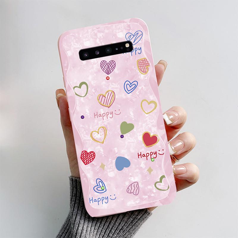 For Samsung S10 5G Case Cute Cartoon Soft Silicone Matte Slim Protective Phone Cover For Samsung Galaxy S10 5G G977N Case Coque