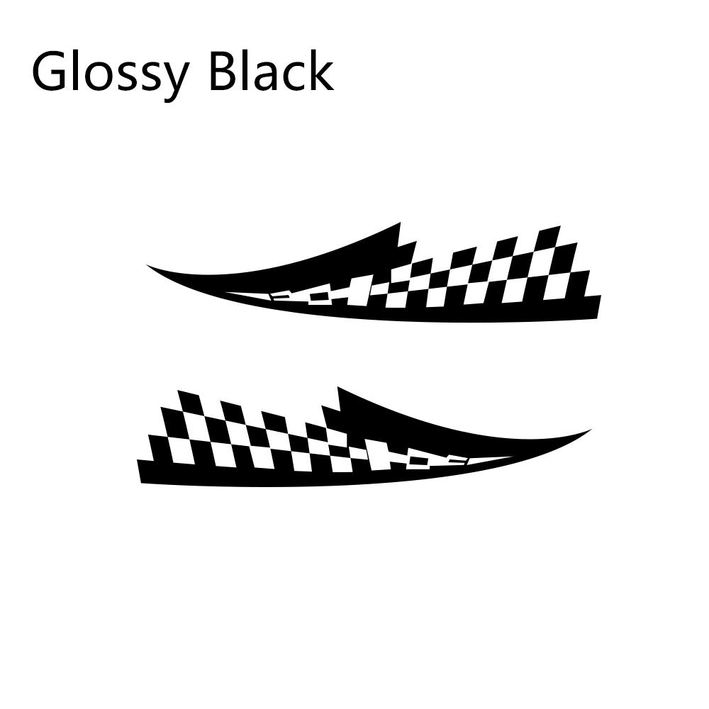2Pcs Car Hood Over Stickers Vinyl Film Auto Racing Sports Styling DIY Decals Automobiles Car Accessories Auto Tuning Decoration