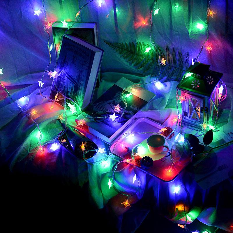 

Pentagram LED String Lights for Christmas and Outdoor Decoration Battery Box 1.5m 10 lights