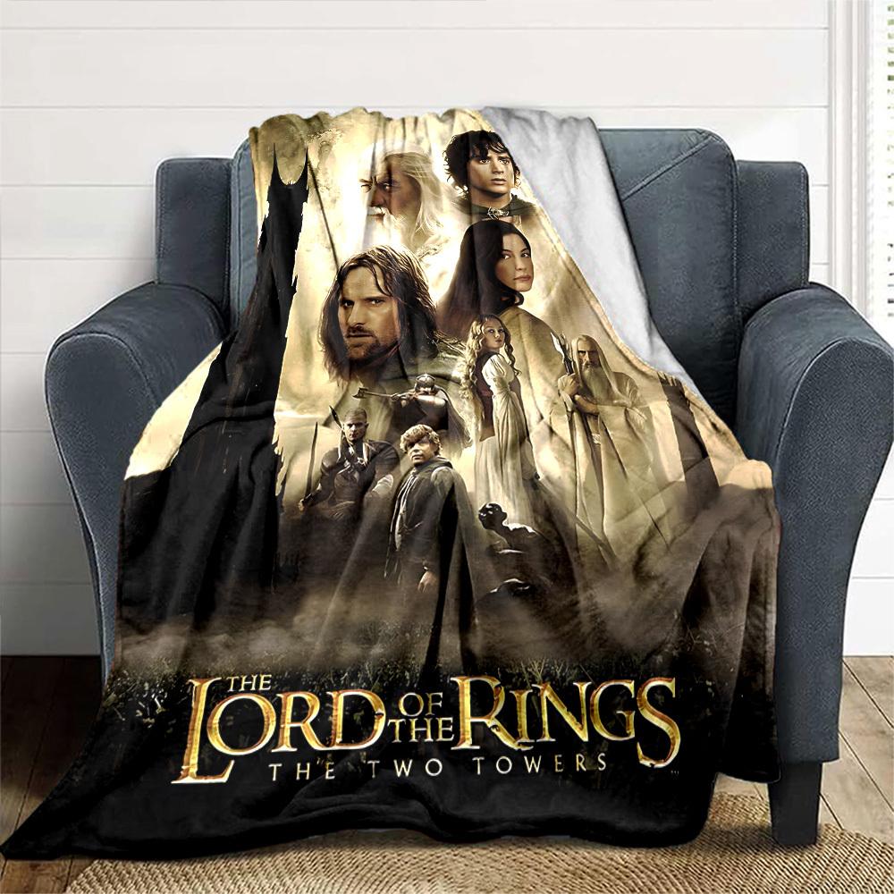 1pc The Lord of the Rings The Two Towers Flannel Blanket Soft Warm Throw for Home, Office, Travel, All-Season Cozy Bedding GiftL1172