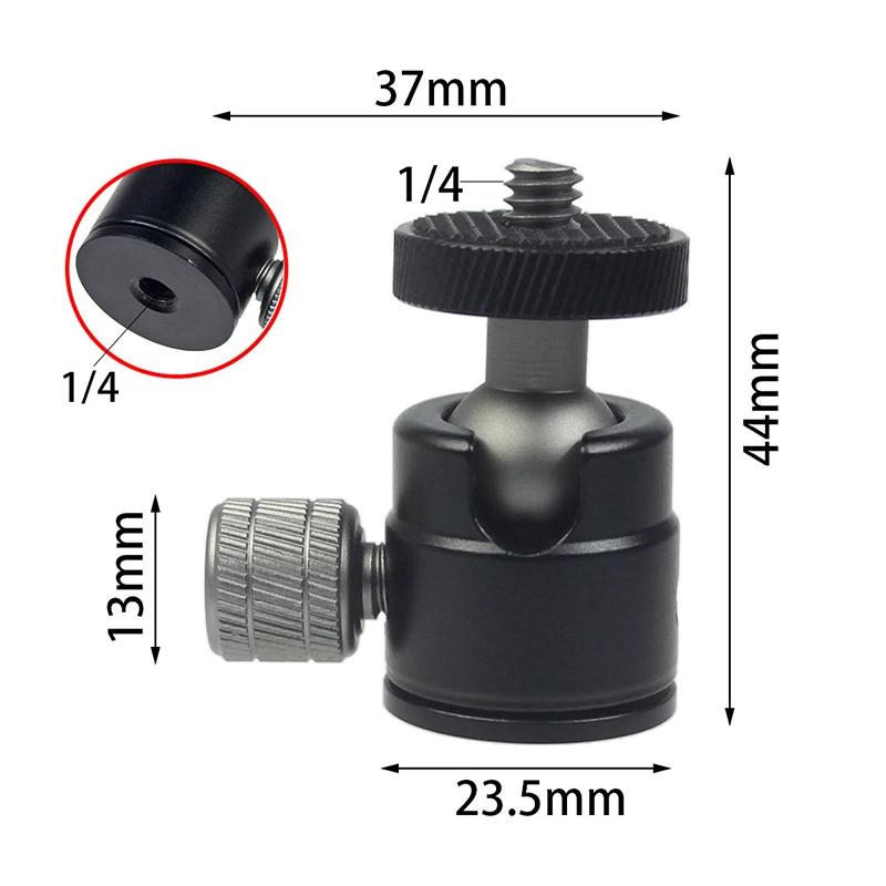 

Camera mini ballhead 360 swivel head tripod ball head phone stand smaling monopod mount adapter for DSLR camera flash tripod