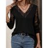Spring And Autumn New Women'S Versatile Long Sleeve Daily Business Commuter Elegant Comfort Sexy Bottom Shirt Top