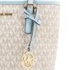 MICHAEL KORS Canvas Leather One Shoulder Handbag Regular Women's White Blue (Unisex) Handbags 35T9GTVT0B VISTA BLUE MULTI