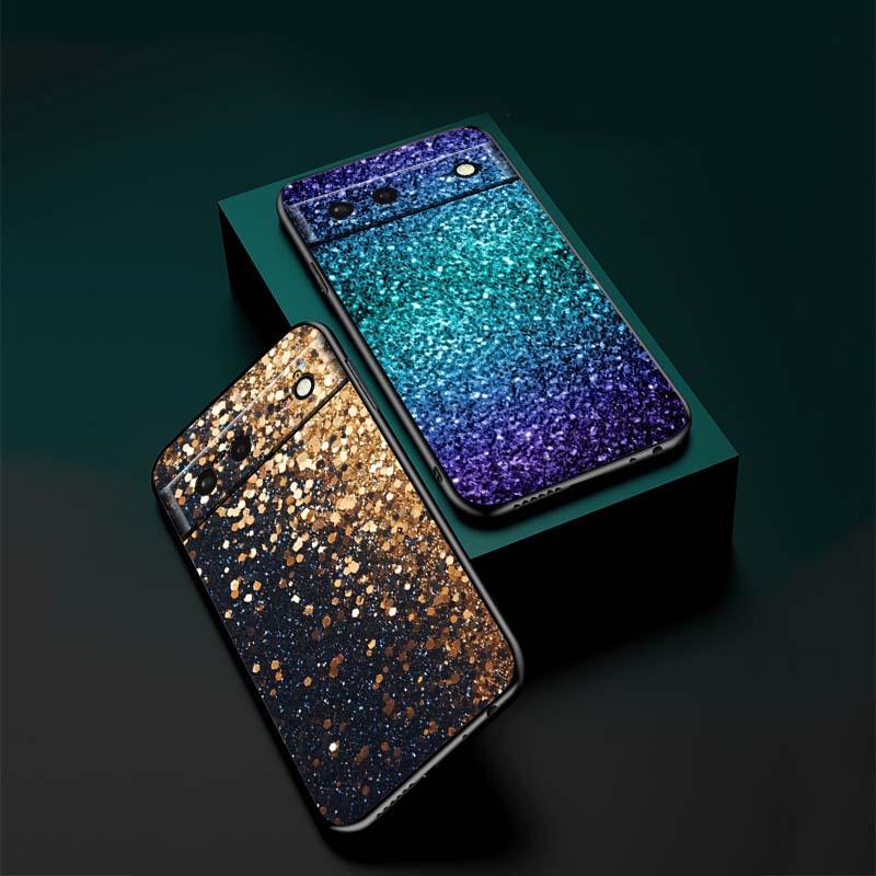 Shining Creative Patterns For Google Pixel 10 9a 9 8A 8 7 7A 6 6A Pro XL 2024 5G Black Soft TPU Silicone Phone Case
