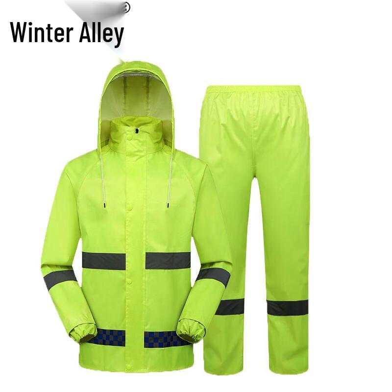 High-Visibility Reflective Rain Suit