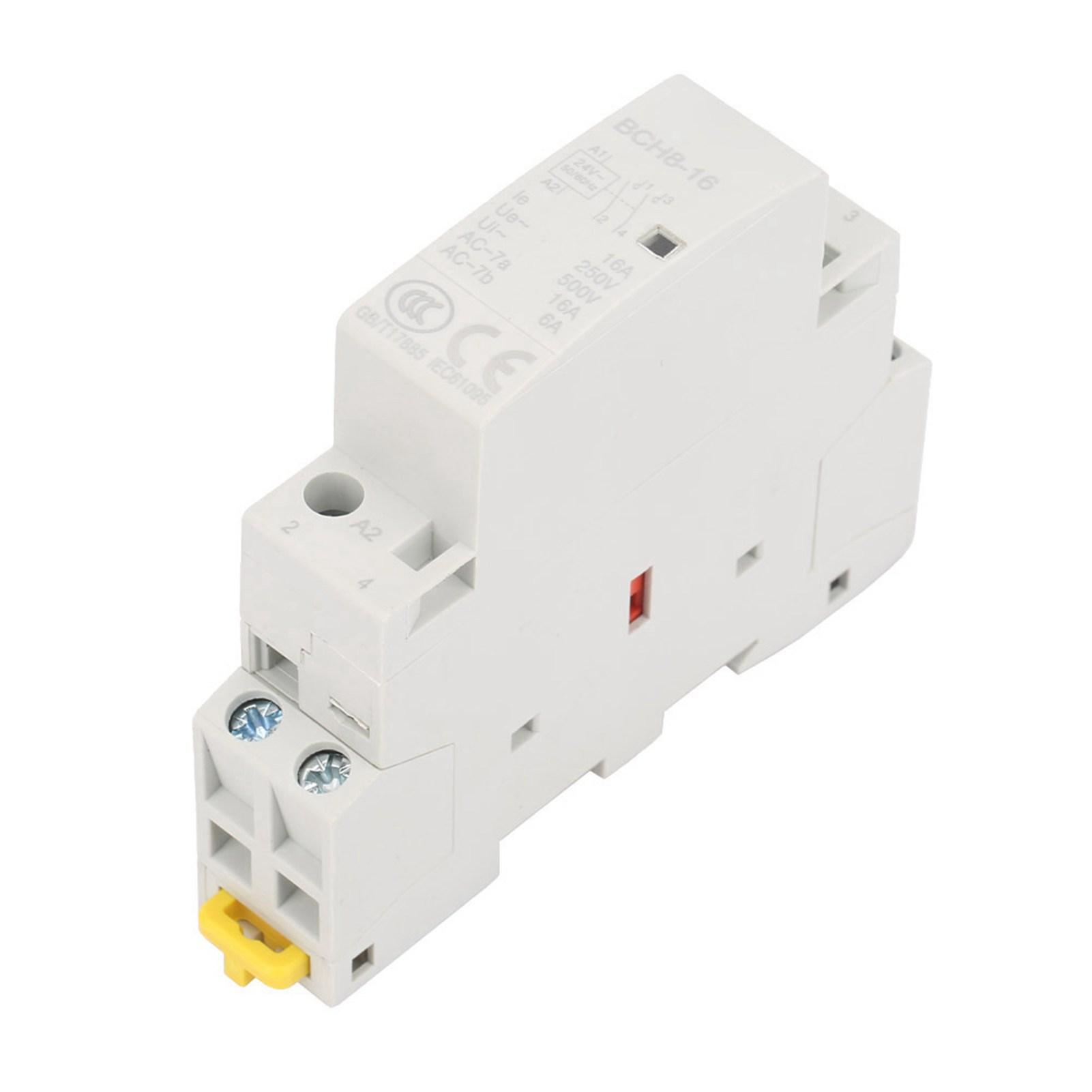 

2P 16A 24V 2NO 5060HZ Din Rail HouseholdAC Contactor High Quality